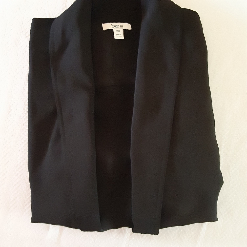 Bar lll black blazer Size XXS 100% Polyester $30 - Picture 4 of 8